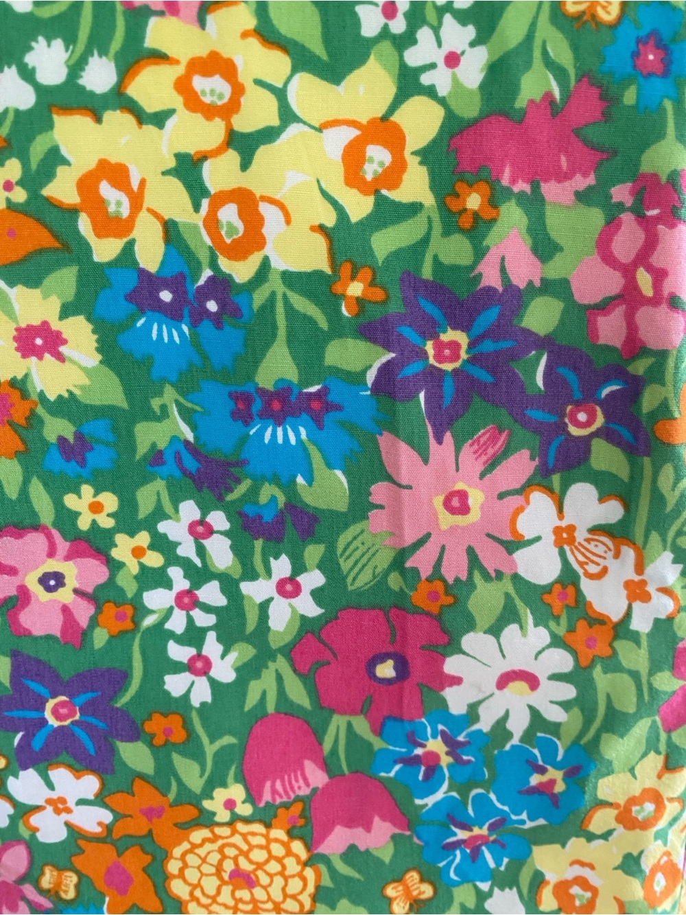 Vintage Lilly Pulitzer Bright Floral Mini Dress in Green, Pink & Blue Size 8 - Picture 4 of 9